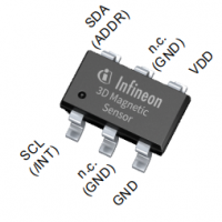 ?infineon英飛凌TLE493D-A1B6磁性傳感器