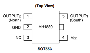 Diodes美臺AH1889高靈敏度霍爾效應(yīng)IC