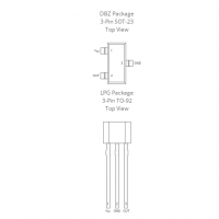 TI德州儀器DRV5055-Q1離合踏板線性霍爾效應(yīng)傳感器IC芯片元件