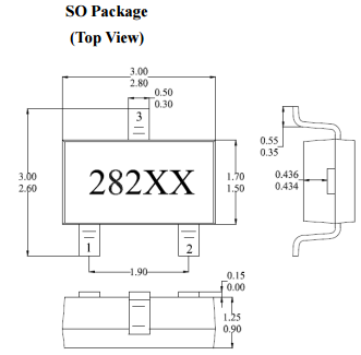 臺灣MST美加MH282滅弧室應(yīng)用單極性霍爾效應(yīng)傳感器IC元件