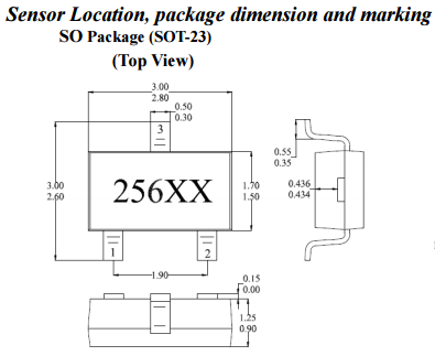 臺灣MST美加MH256手持無線手機(jī)喚醒開關(guān)全極性霍爾效應(yīng)傳感器IC元件