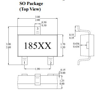 臺灣MST美加MH185高溫電機雙極鎖存霍爾元件
