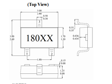 臺灣MST美加MH180位置感應(yīng)雙極鎖存霍爾元件
