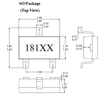 臺灣MST美加MH181雙極鎖存高溫霍爾元件