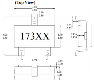 臺灣MST美加MH173速度感應雙極鎖存霍爾元件