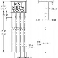 臺灣MST美加MH276雙線圈無刷直流風扇霍爾元件