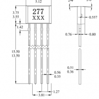臺灣MST美加MH277鎖存雙線圈無刷直流電動機霍爾元件