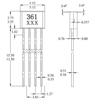 臺灣MST美加電子科技MH361單線圈無刷直流風扇單芯片霍爾元件