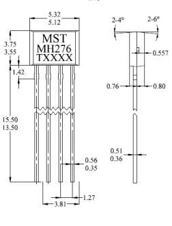 臺灣MST美加MH276雙線圈無刷直流風(fēng)扇霍爾元件