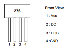 Diodes美臺AH276無刷電機電子換向霍爾元件
