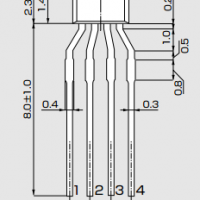 ?AKM旭化成HW-302B,hw302b銻化銦(InSb)高靈敏度霍爾元件