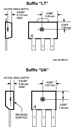 ALLEGRO型號(hào)?a3141,a3142,a3143,a3144耐高溫高靈敏單極性霍爾效應(yīng)傳感器IC元件