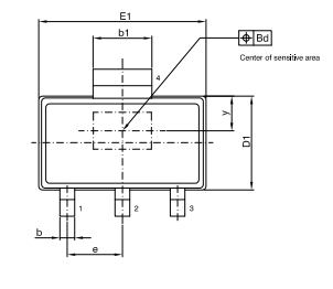 TDK東電化HAL1821,HAL1822,HAL1823磁場(chǎng)檢測(cè)霍爾傳感器